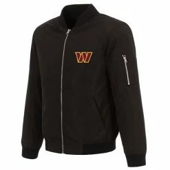Men's Fanatics Branded Black Washington Commanders Full-Zip Bomber Jacket -Metaverse shop unnamed file 24183