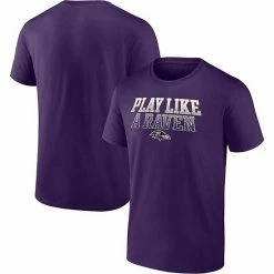 Men's Fanatics Branded Purple Baltimore Ravens Play Like A Raven Heavy Hitter T-Shirt -Metaverse shop unnamed file 242