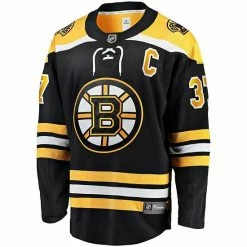 Men's Fanatics Branded Patrice Bergeron Black Boston Bruins Home Captain Premier Breakaway Player Jersey -Metaverse shop unnamed file 24220
