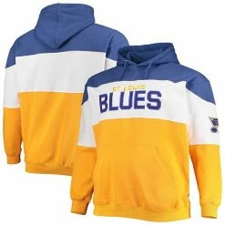 Men's Fanatics Branded Blue/Gold St. Louis Blues Big & Tall Colorblock Fleece Hoodie 3 Men's Fanatics Branded Blue/Gold St. Louis Blues Big & Tall Colorblock Fleece Hoodie -Metaverse shop unnamed file 24234