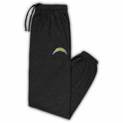 Men's Fanatics Branded Heathered Charcoal Los Angeles Chargers Big & Tall Team Lounge Pants