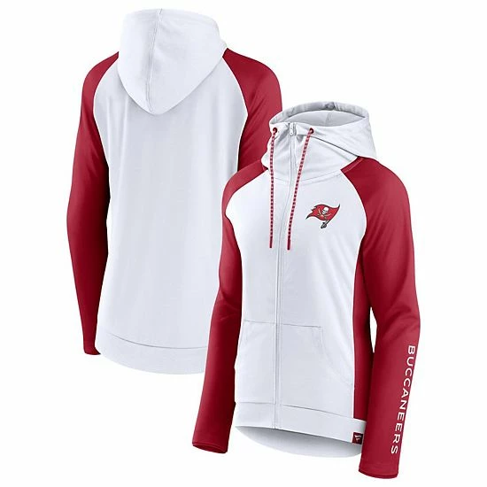 Women's Fanatics Branded White/Red Tampa Bay Buccaneers End Around Raglan Full-Zip Hoodie Women's Fanatics Branded White/Red Tampa Bay Buccaneers End Around Raglan Full-Zip Hoodie -Metaverse shop unnamed file 2425