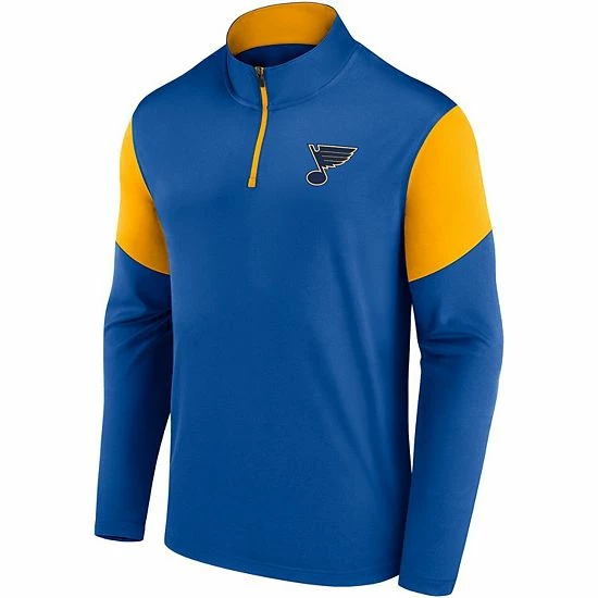 Men's Fanatics Branded Blue St. Louis Blues Logo Quarter-Zip Jacket 5 Men's Fanatics Branded Blue St. Louis Blues Logo Quarter-Zip Jacket - Image 3