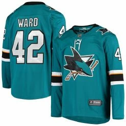 Men's Fanatics Branded Joel Ward Teal San Jose Sharks Breakaway Home Player Jersey 3 Men's Fanatics Branded Joel Ward Teal San Jose Sharks Breakaway Home Player Jersey -Metaverse shop unnamed file 24357