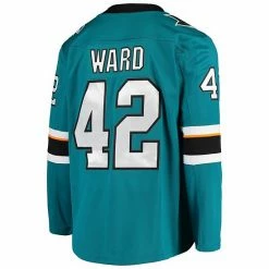 Men's Fanatics Branded Joel Ward Teal San Jose Sharks Breakaway Home Player Jersey 5 Men's Fanatics Branded Joel Ward Teal San Jose Sharks Breakaway Home Player Jersey -Metaverse shop unnamed file 24359