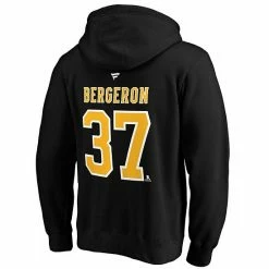 Men's Fanatics Branded Patrice Bergeron Black Boston Bruins Authentic Stack Player Name & Number Pullover Hoodie 5 Men's Fanatics Branded Patrice Bergeron Black Boston Bruins Authentic Stack Player Name & Number Pullover Hoodie -Metaverse shop unnamed file 24429