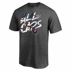 Men's Fanatics Branded Heathered Charcoal Washington Capitals 2021 Stanley Cup Playoffs Bound Heads Up Play T-Shirt -Metaverse shop unnamed file 24456