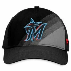 Men's Fanatics Branded Black Miami Marlins Iconic Gradient Flex Hat -Metaverse shop unnamed file 24461