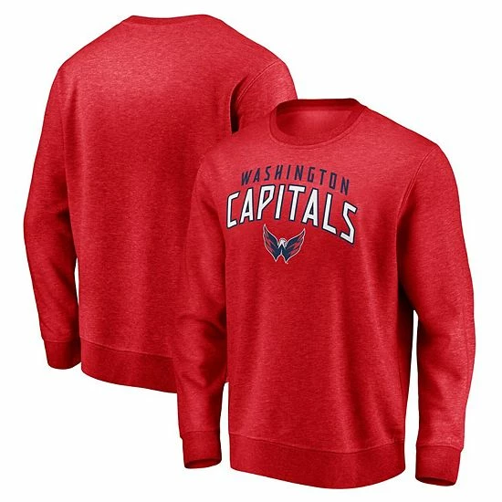 Men's Fanatics Branded Red Washington Capitals Gameday Arch Pullover Sweatshirt 3 Men's Fanatics Branded Red Washington Capitals Gameday Arch Pullover Sweatshirt
