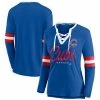 Women's Fanatics Branded Royal Chicago Cubs Team Script Long Sleeve Lace-Up Notch Neck T-Shirt -Metaverse shop unnamed file 24522