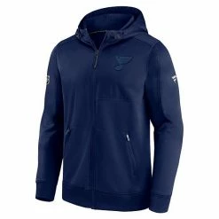 Men's Fanatics Branded Navy St. Louis Blues Authentic Pro Travel & Training Full-Zip Hoodie -Metaverse shop unnamed file 24538