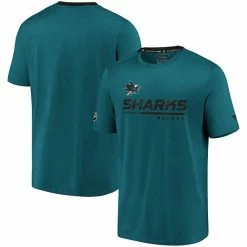 Men's Fanatics Branded Teal San Jose Sharks Authentic Pro Locker Room Performance T-Shirt -Metaverse shop unnamed file 24599