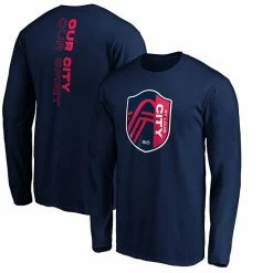 Men's Fanatics Branded Navy St. Louis City SC Our City Long Sleeve T-Shirt -Metaverse shop unnamed file 24634