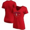Women's Fanatics Branded Red St. Louis Cardinals Live For It V-Neck T-Shirt 1 Women's Fanatics Branded Red St. Louis Cardinals Live For It V-Neck T-Shirt -Metaverse shop unnamed file 24641