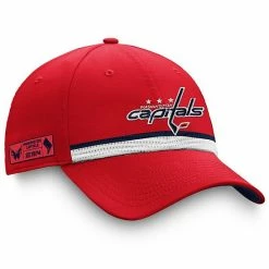 Men's Fanatics Branded Red/Navy Washington Capitals 2020 NHL Draft Authentic Pro Flex Hat -Metaverse shop unnamed file 24648