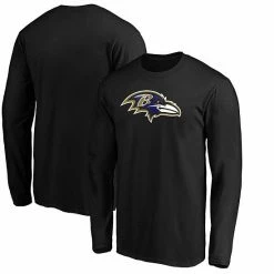 Men's Fanatics Branded Black Baltimore Ravens Big & Tall Primary Team Logo Long Sleeve T-Shirt