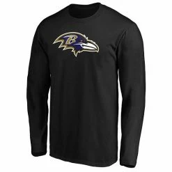 Men's Fanatics Branded Black Baltimore Ravens Big & Tall Primary Team Logo Long Sleeve T-Shirt -Metaverse shop unnamed file 24675