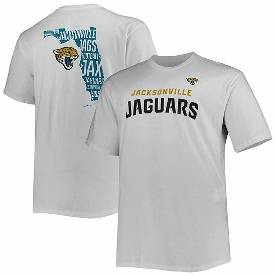 Men's Fanatics Branded White Jacksonville Jaguars Big & Tall Hometown Collection Hot Shot T-Shirt 3 Men's Fanatics Branded White Jacksonville Jaguars Big & Tall Hometown Collection Hot Shot T-Shirt