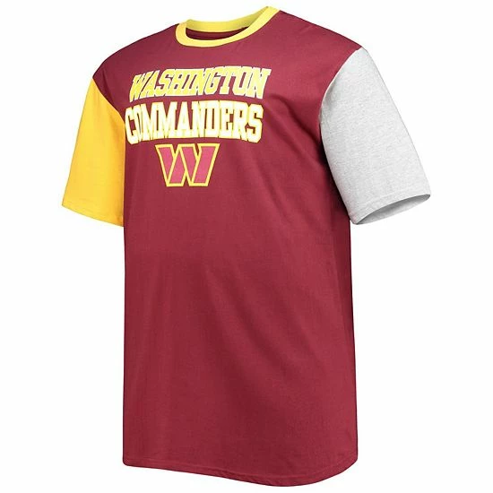 Men's Fanatics Branded Burgundy/Gold Washington Commanders Big & Tall Contract Sleeveless Tank Top 5 Men's Fanatics Branded Burgundy/Gold Washington Commanders Big & Tall Contract Sleeveless Tank Top - Image 3