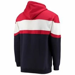 Men's Fanatics Branded Red/Navy New Orleans Pelicans Colorblock Wordmark Full-Zip Hoodie -Metaverse shop unnamed file 2473