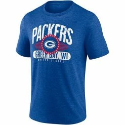 Men's Fanatics Branded Heathered Royal Green Bay Packers Americana Tri-Blend T-Shirt -Metaverse shop unnamed file 24751