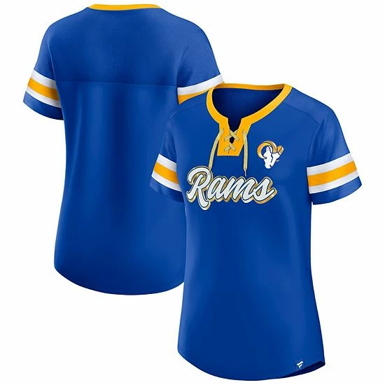 Women's Fanatics Branded Royal Los Angeles Rams Original State Lace-Up T-Shirt Women's Fanatics Branded Royal Los Angeles Rams Original State Lace-Up T-Shirt -Metaverse shop unnamed file 2476