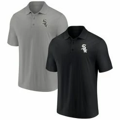 Men's Fanatics Branded Black/Gray Chicago White Sox Primary Logo Polo Combo Set -Metaverse shop unnamed file 24787