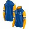 Women's Fanatics Branded Royal/Gold Buffalo Sabres Script Fleece Full-Zip Hoodie