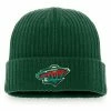 Men's Fanatics Branded Kelly Green Minnesota Wild Core Primary Logo Cuffed Knit Hat -Metaverse shop unnamed file 24801