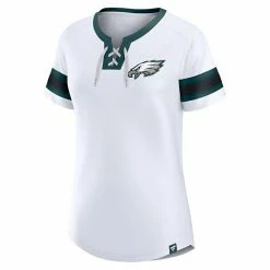 Women's Fanatics Branded White Philadelphia Eagles Sunday Best Lace-Up T-Shirt -Metaverse shop unnamed file 2481