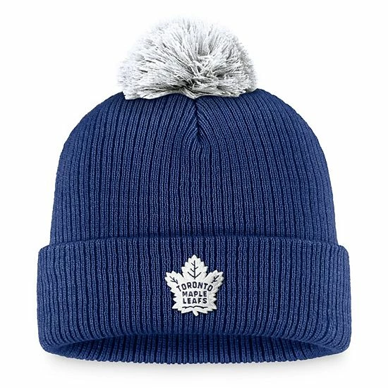 Men's Fanatics Branded Blue Toronto Maple Leafs Team Cuffed Knit Hat with Pom Men's Fanatics Branded Blue Toronto Maple Leafs Team Cuffed Knit Hat With Pom -Metaverse shop unnamed file 24812