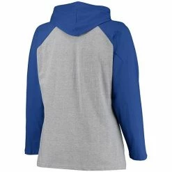 Women's Fanatics Branded Heathered Gray/Blue Toronto Maple Leafs Plus Size Raglan Pullover Hoodie -Metaverse shop unnamed file 24834
