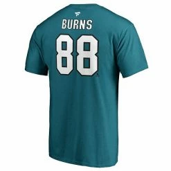 Men's Fanatics Branded Brent Burns Teal San Jose Sharks Name & Number T-Shirt -Metaverse shop unnamed file 24859