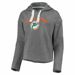 Women's Fanatics Branded Heathered Gray Miami Dolphins Historic Logo Sport Resort Vintage Arc Cropped Raw Edge Pullover Hoodie 4 Women's Fanatics Branded Heathered Gray Miami Dolphins Historic Logo Sport Resort Vintage Arc Cropped Raw Edge Pullover Hoodie -Metaverse shop unnamed file 24866