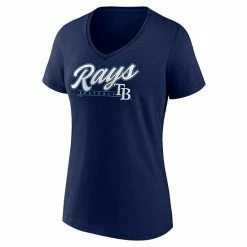 Women's Fanatics Branded Navy Tampa Bay Rays One & Only V-Neck T-Shirt -Metaverse shop unnamed file 24874