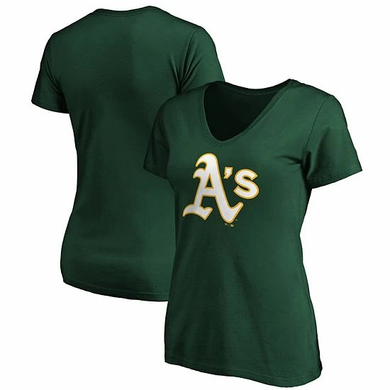 Women's Fanatics Branded Green Oakland Athletics Plus Size Core Official Logo V-Neck T-Shirt Women's Fanatics Branded Green Oakland Athletics Plus Size Core Official Logo V-Neck T-Shirt -Metaverse shop unnamed file 24884