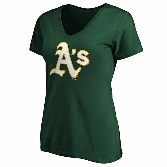 Women's Fanatics Branded Green Oakland Athletics Plus Size Core Official Logo V-Neck T-Shirt Women's Fanatics Branded Green Oakland Athletics Plus Size Core Official Logo V-Neck T-Shirt -Metaverse shop unnamed file 24886