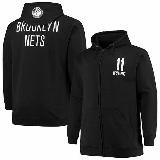 Men's Fanatics Branded Kyrie Irving Black Brooklyn Nets Big & Tall Player Name & Number Full-Zip Hoodie Jacket Men's Fanatics Branded Kyrie Irving Black Brooklyn Nets Big & Tall Player Name & Number Full-Zip Hoodie Jacket -Metaverse shop unnamed file 24902