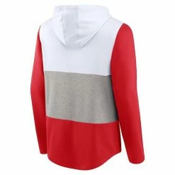 Men's Fanatics Branded White/Red Detroit Red Wings Prep Color Block Pullover Hoodie -Metaverse shop unnamed file 24911