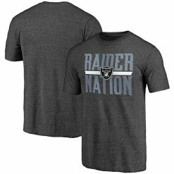 Men's Fanatics Branded Heathered Charcoal Las Vegas Raiders Hometown Tri-Blend T-Shirt -Metaverse shop unnamed file 24926