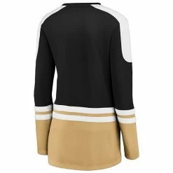 Women's Fanatics Branded Black/Gold Vegas Golden Knights Iconic Slapshot Long Sleeve Notch Neck T-Shirt 5 Women's Fanatics Branded Black/Gold Vegas Golden Knights Iconic Slapshot Long Sleeve Notch Neck T-Shirt -Metaverse shop unnamed file 24944