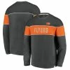 Men's Fanatics Branded Heathered Charcoal Philadelphia Flyers Varsity Reserve Sweatshirt -Metaverse shop unnamed file 24948