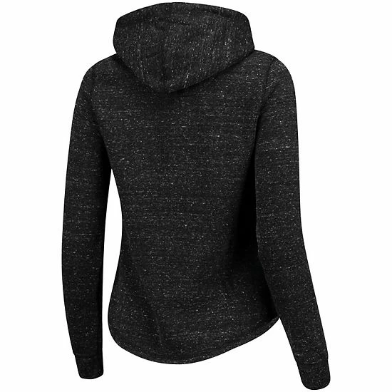 Women's Fanatics Branded Black Montreal Impact Distressed Team Speckled Fleece Pullover Hoodie - Image 4