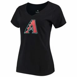 Women's Fanatics Branded Black/Heathered Gray Arizona Diamondbacks V-Neck T-Shirt Combo Set -Metaverse shop unnamed file 25008