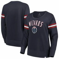Women's Fanatics Branded Navy Washington Wizards Team Arch Raglan Fleece Sweater -Metaverse shop unnamed file 25017