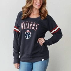 Women's Fanatics Branded Navy Washington Wizards Team Arch Raglan Fleece Sweater -Metaverse shop unnamed file 25020