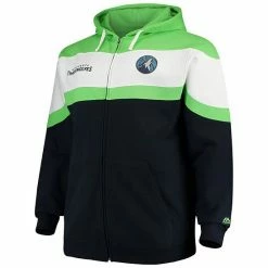 Fanatics Men's Majestic Navy/Green Minnesota Timberwolves Big & Tall Colorblock Wordmark Tripod Full-Zip Hoodie 4 Fanatics Men's Majestic Navy/Green Minnesota Timberwolves Big & Tall Colorblock Wordmark Tripod Full-Zip Hoodie -Metaverse shop unnamed file 25023