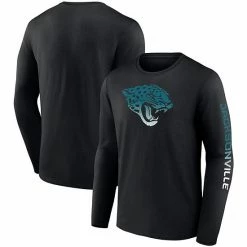 Men's Fanatics Branded Black Jacksonville Jaguars Clear Sign Long Sleeve T-Shirt