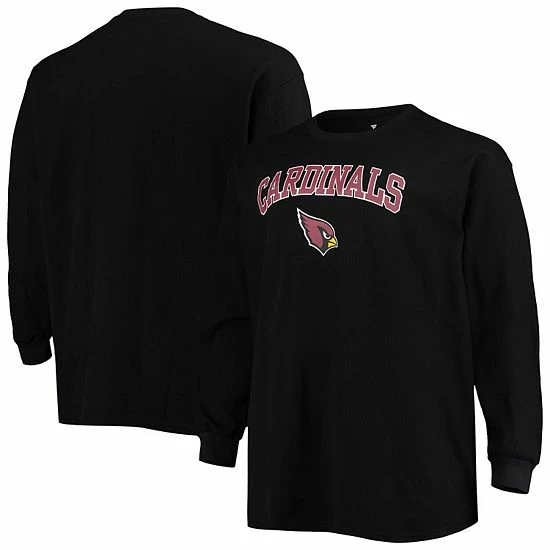 Men's Fanatics Branded Black Arizona Cardinals Big & Tall Thermal Long Sleeve T-Shirt 3 Men's Fanatics Branded Black Arizona Cardinals Big & Tall Thermal Long Sleeve T-Shirt