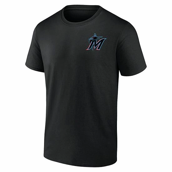 Men's Fanatics Branded Black Miami Marlins Hometown Collection Surf's Up T-Shirt 5 Men's Fanatics Branded Black Miami Marlins Hometown Collection Surf's Up T-Shirt - Image 3